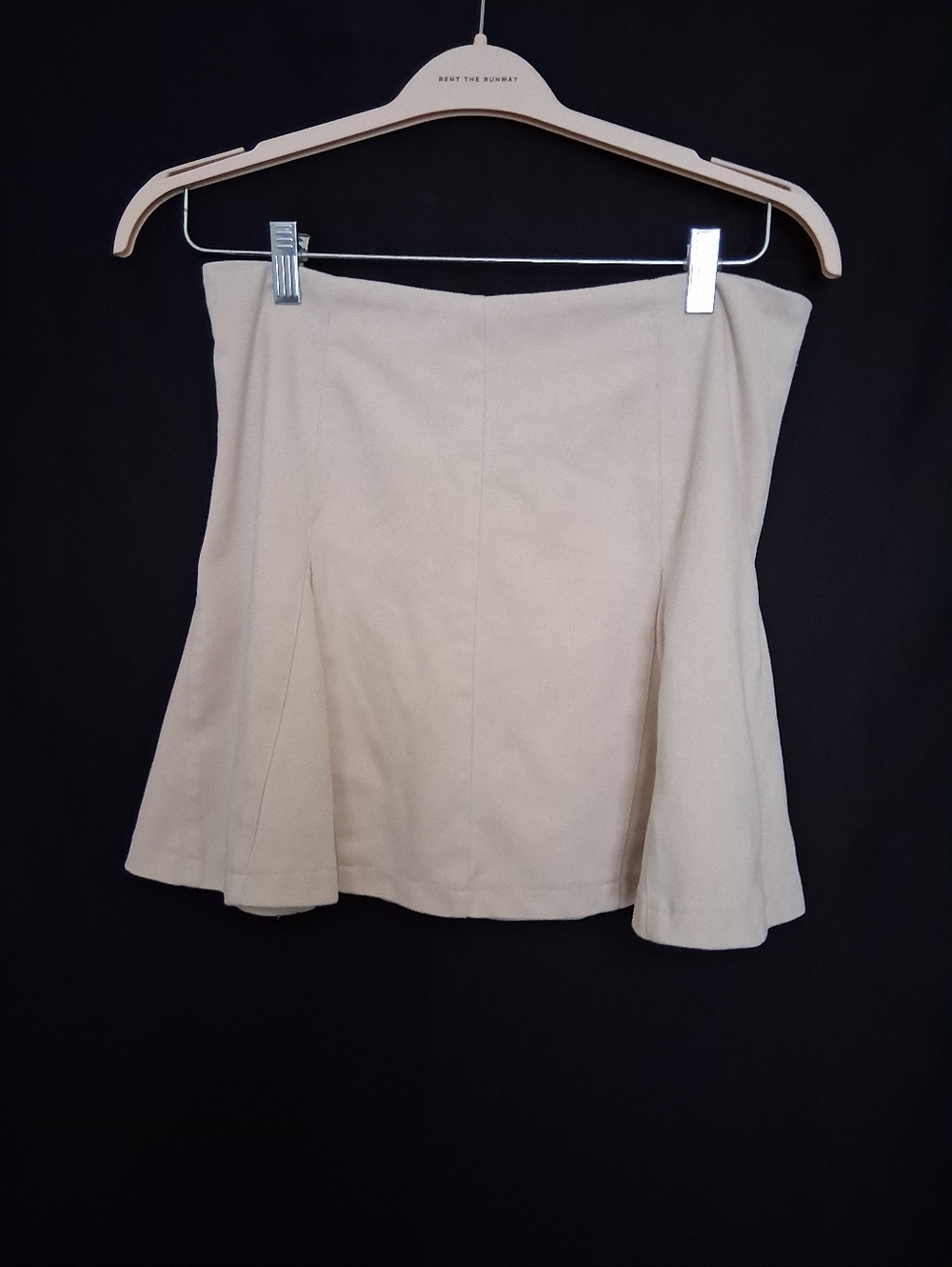 Lida Kate Beige Flared Women's Skirt - Clean Minimal Style